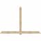 Ekena Millwork Eugene Rough Sawn Timber Gable Bracket, Douglas Fir, 108"W x 72"H x 4"D x 6"F, 16/12 Pitch GBW108X72X0406EUG00RDF - alternate 1